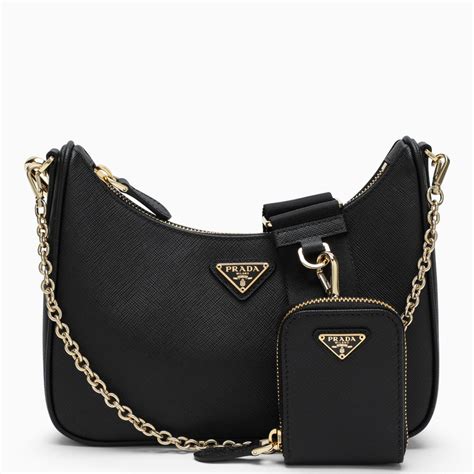 borsa prada tracolla nera|Borsa a tracolla in Nero .